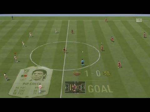 FIFA 19 driven finesse shot outside the box