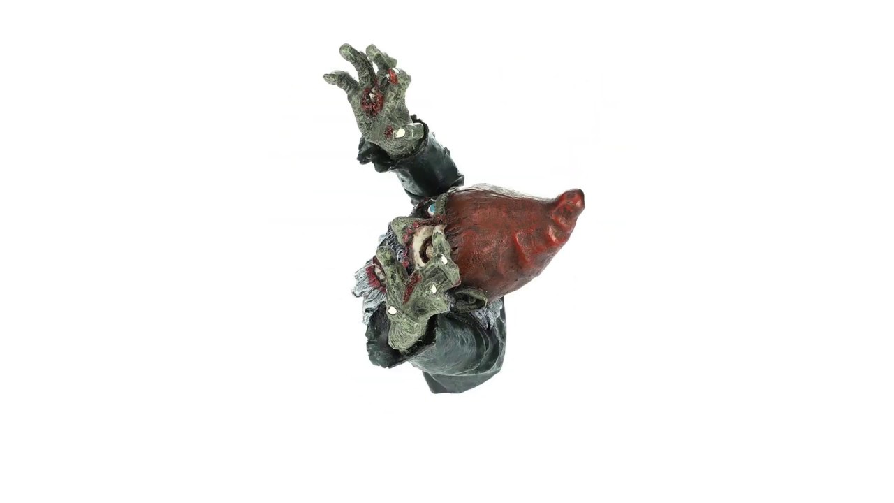 Zombie Gnombie Garden Gnome Statue Video