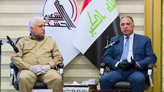 زيارة رئيس مجلس الوزراء السيد مصطفى الكاظمي الى مقر هيئة الحشد الشعبي .