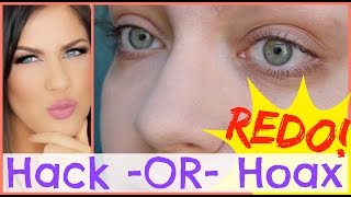HACK OR HOAX REDO | Nikkia Joy&#39;s Oily Nose Foundation Trick
