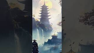 Wooden Wall Art - Samurai in the Mountains