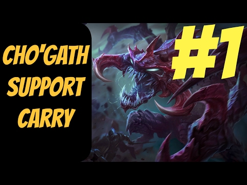 How to Carry as Cho'Gath #1 -- Only Support to Diamond Series -- League of Legends