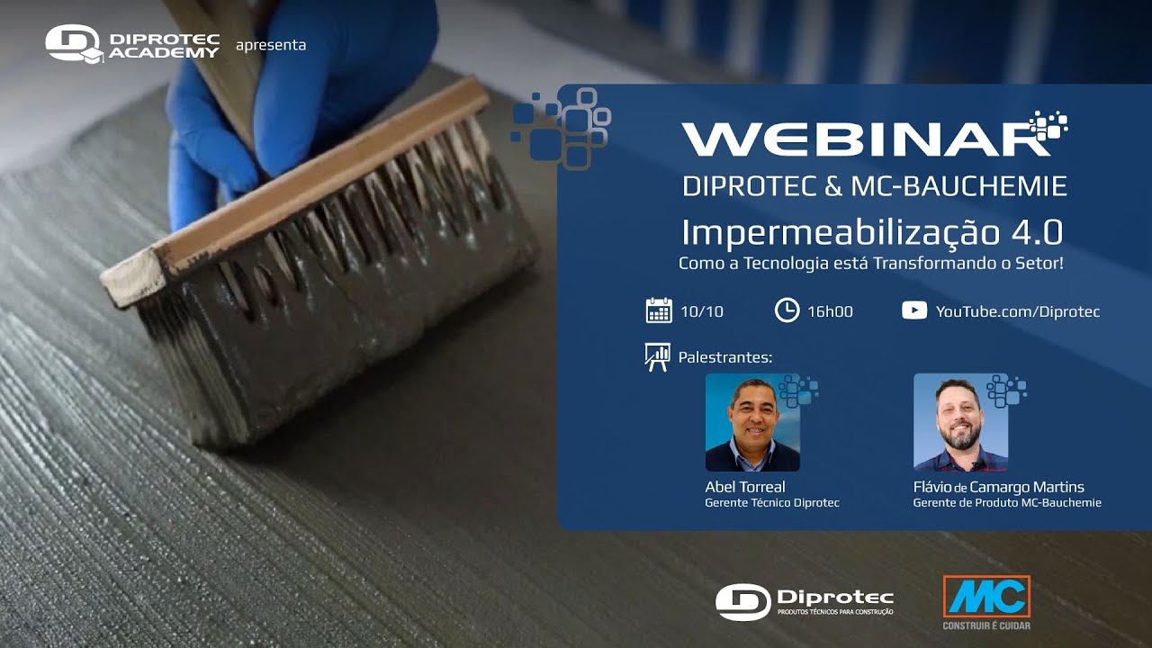 Webinar | Impermeabilização 4.0 - Como a Tecnologia está Transformando o Setor!