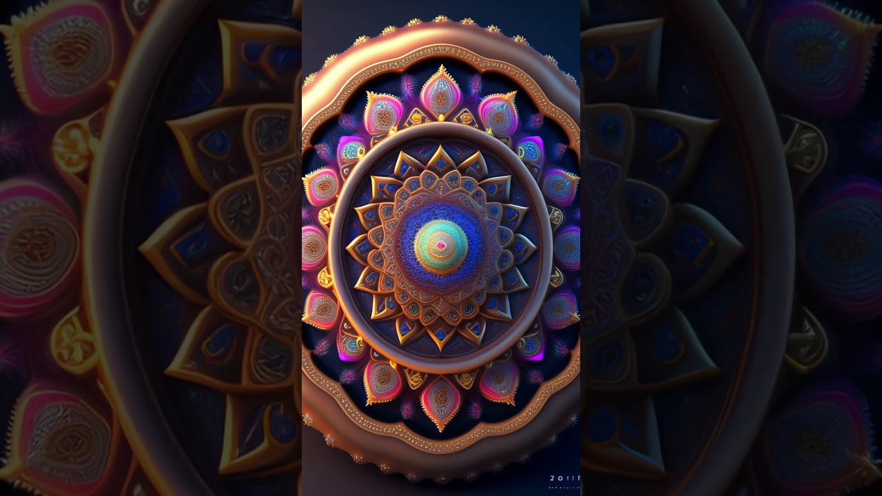 How AI creates a mandala #rgb #art #astrology