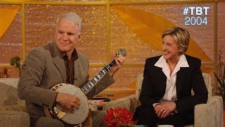 #TBT 2004: Steve Martin Astounds Ellen with the Banjo and a Magic Trick