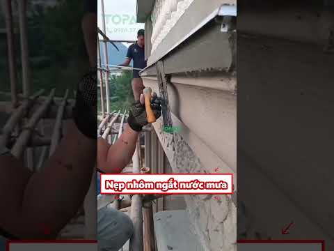 Nẹp nhôm ngắt nước mưa ban công, mái hắt và mặt tiền nhà phố