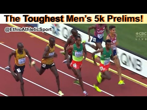 🤯The Toughest Men’s 5k Prelims | Selemon Barega Joshua Cheptegei Jakob Ingebrigtsen | #OregonWC2022