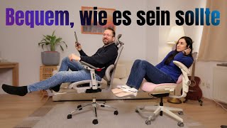 Wir haben für euch GETESTET: Musso E80 Muse und H80 Pro ergnomische Bürostühle /moschuss.de
