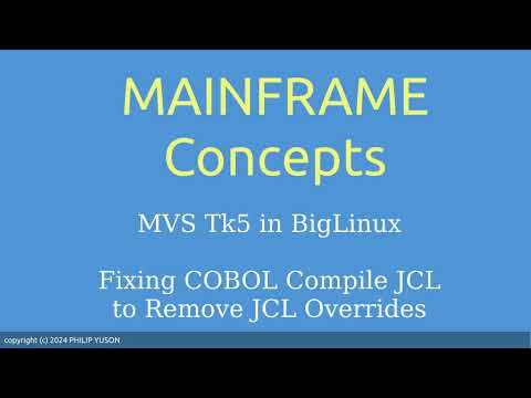 MVS Tk4 - Cleaning up the COBOL Compile JCL