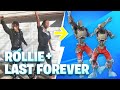 ROLLIE & LAST FOREVER EMOTE IN REAL LIFE! 100% SYNC (Fortnite Emote)