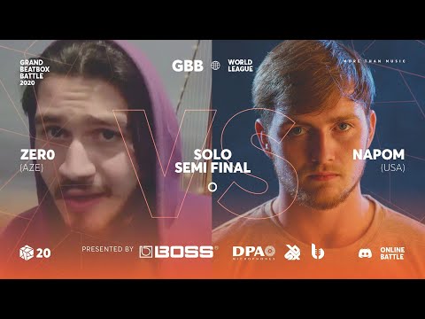 ZER0 vs NAPOM I Grand Beatbox Battle Online 2020 I SEMI FINAL
