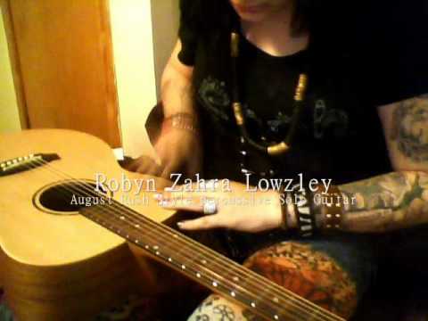 Girl playing August rush - STYLE solo guitar