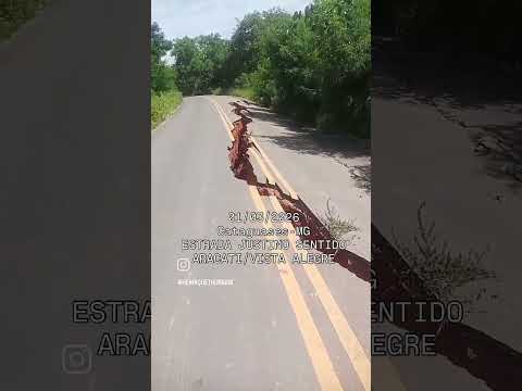 URGENTE ASFALTO RACHOU EM CATAGUASES MG