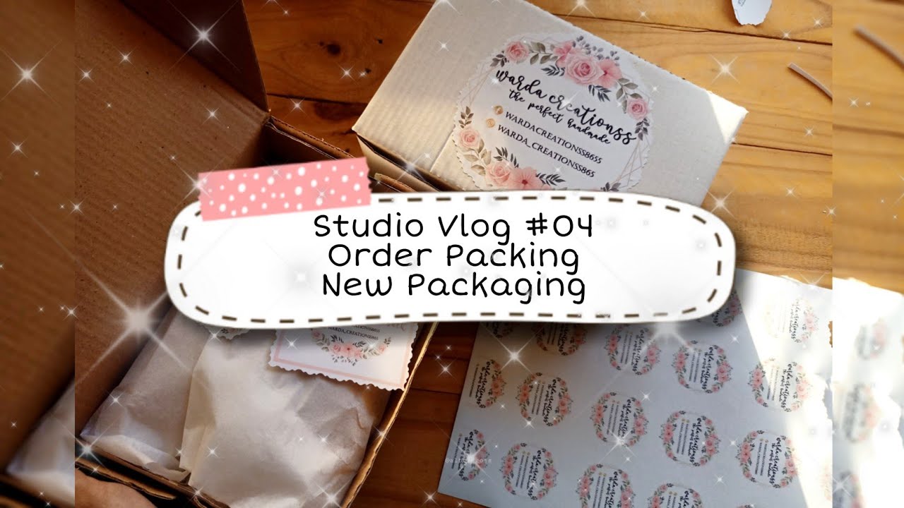 Studio Vlog #04 | Packing Orders | New Packaging 🌸