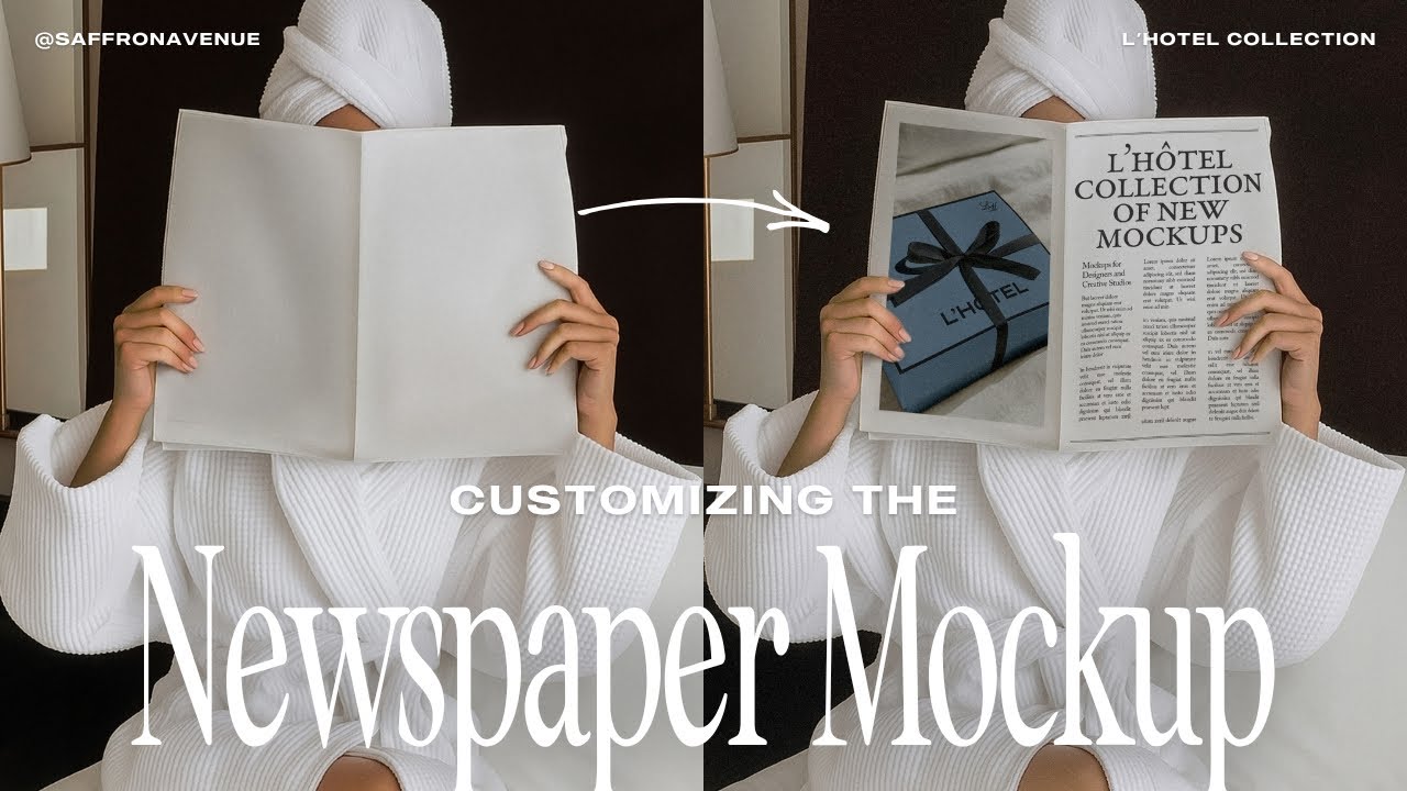 Customizing a Realistic Luxury Newspaper Mockup in Photoshop