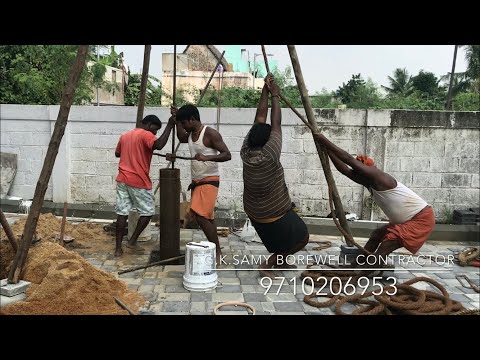 Hand Borewell Drilling