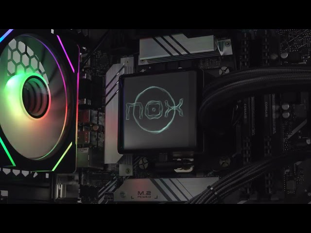 Refrigeración Líquida NOX Hummer M-360 LCD 360mm 3 Ventilatori ARGB video