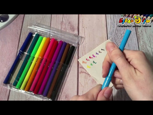 Фломастеры Centrum Животные 12цв - видео