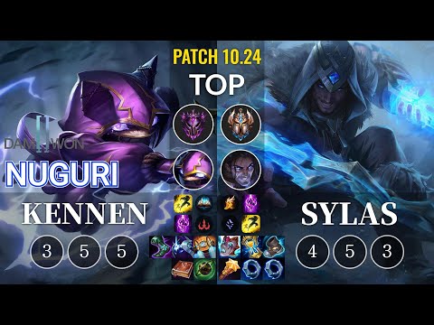 DWG Nuguri Kennen vs Sylas Top - KR Patch 10.24