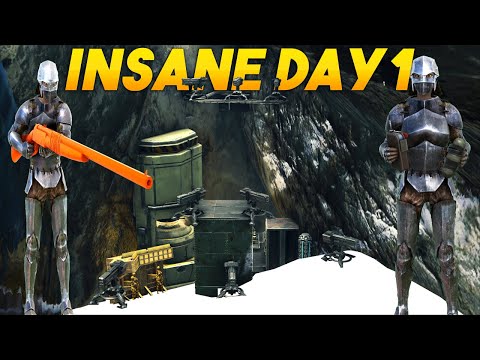 Day 1 ARK But We Raid The ADMINS For INSANE LOOT