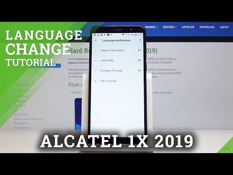 How to Change Language in ALCATEL 1X 2019 – Change Language Settings