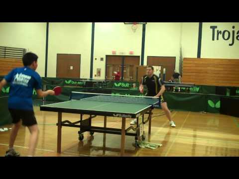 2014 Millcreek Giant Round Robin Table Tennis Tournament Roger Liu vs Raymond Nagel 04