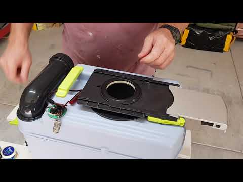 Lubricate caravan Dometic toilet cassette slide handle