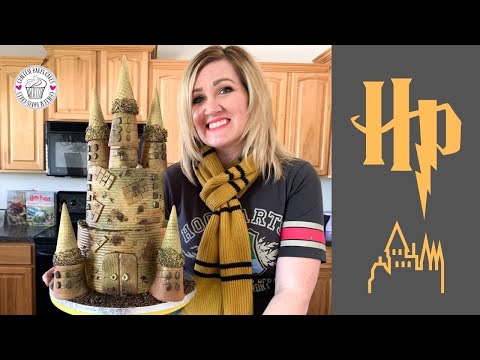 The most AMAZING HOGWARTS CASTLE CAKE | "By the way, HARRY. HAPPY BIRTHDAY!"