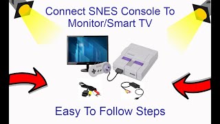 Connect SNES Console To HDMI Monitor/Smart TV