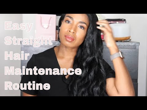 Straight Natural Hair Routine  - 6 Weeks of Maintenance after Flat Ironing