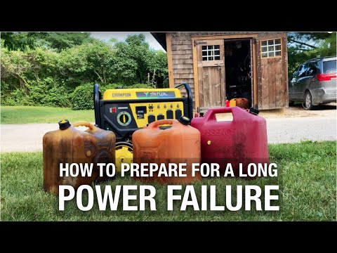 How To Prepare For a Long Power Failure
