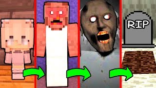КАК МЕНЯЛАСЬ ДЕВУШКА ГРЕННИ GRANNY МУТАНТ И ЕЁ ЖИЗНЕННЫЙ ЦИКЛ В МАЙНКРАФТ! ЭВОЛЮЦИЯ ТРОЛЛИНГ МУЛЬТИК