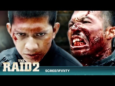 Thumbnail of the video: Rama Takes On Assassin In An EPIC FIGHT! | Fight Scene | The Raid 2 | Screenfinity
