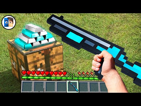 Minecraft in Real Life POV - Realistic Crafting Animation Realistic 創世神第一人稱真人版