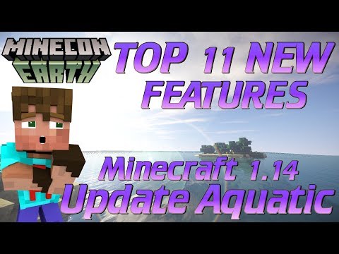 Minecraft Update Aquatic 1.14 | Top 11 Changes in Minecraft 1.14 | Minecon Earth Update Aquatic News