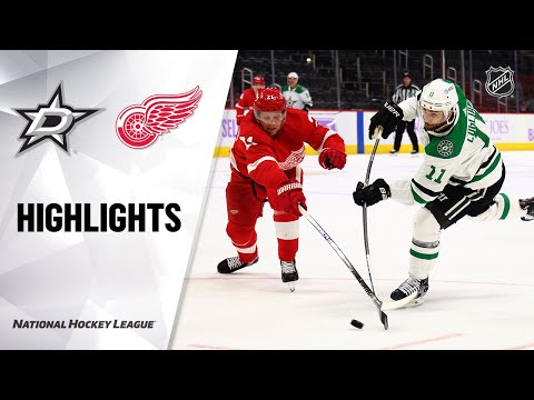 Stars @ Red Wings 4/24/21 | NHL Highlights