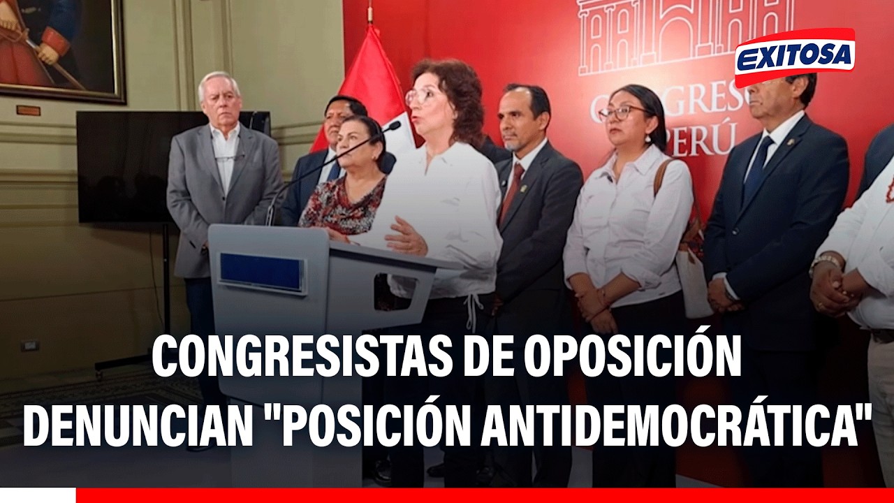🔴🔵 Congresistas de oposición denuncian "posición antidemocrática"