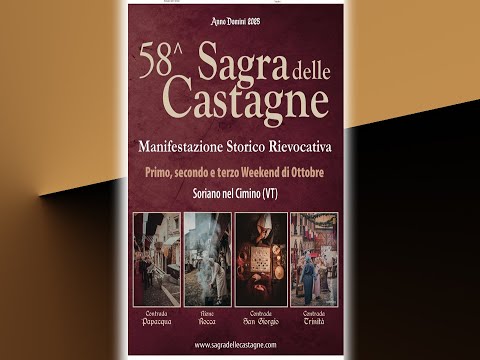 Sagra delle Castagne a Soriano nel Cimino ( Vt ) 2025