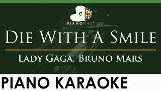 Download lagu Lady Gaga, Bruno Mars - Die With A Smile - LOWER Key (Piano Karaoke Instrumental) mp3