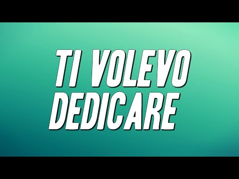 Rocco Hunt - Ti volevo dedicare ft. J-AX & Boomdabash (Testo)