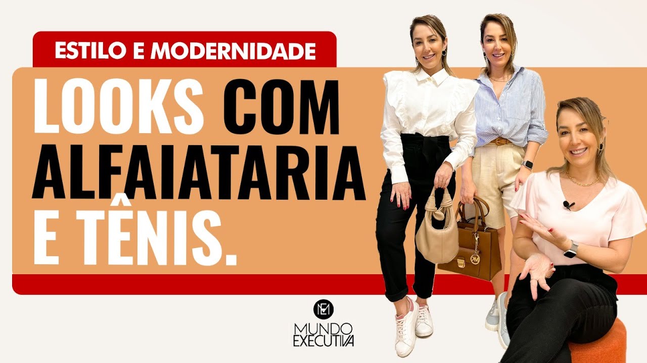 LOOKS ESTILOSOS COM ALFAIATARIA E TÊNIS - Michelle Castro #tenis