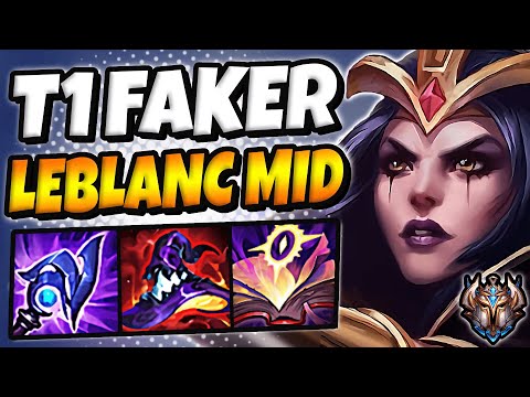 T1 Faker Leblanc vs Ahri [ MID ] Korea Challenger Patch 12.8 ✅