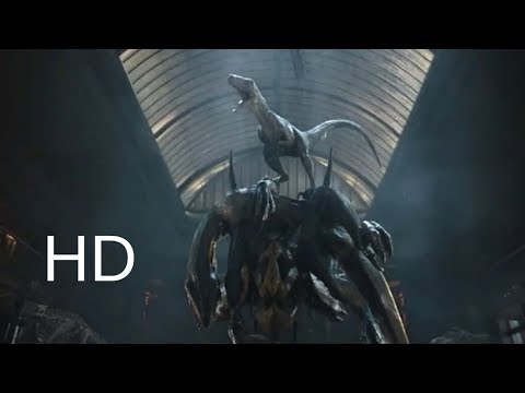 INDORAPTOR VS  (BLUE) RAPTOR Fight Scene  |FULL HD|  | 1080P|