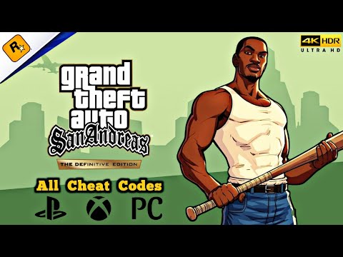 GTA San Andreas Definitive Edition - All Cheat Codes ( PS4, PS5, XBOX, PC ) - 4K 60FPS HDR