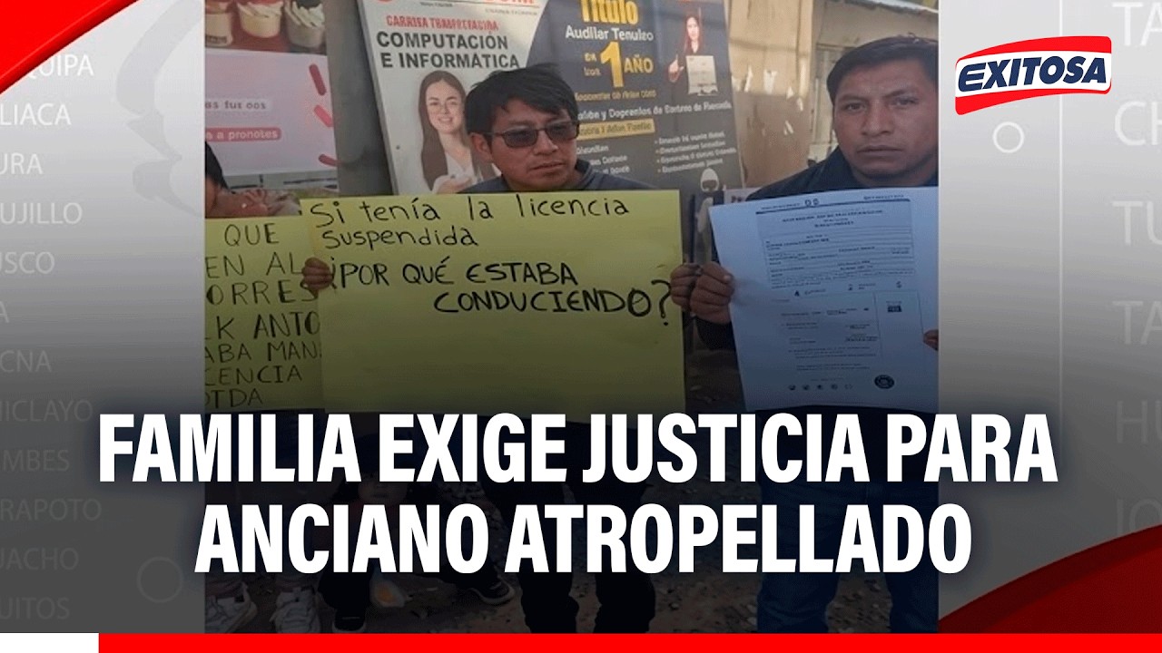 🔴🔵 Hijo de anciano atropellado por suboficial de la Policía pide que se haga responsable