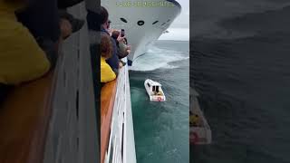 This Yacht Didn’t Stand a Chance — But a Cruise Ship Took the Impact