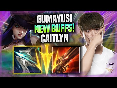 GUMAYUSI TRIES CAITLYN WITH NEW BUFFS! - T1 Gumayusi Plays Caitlyn ADC vs Seraphine!