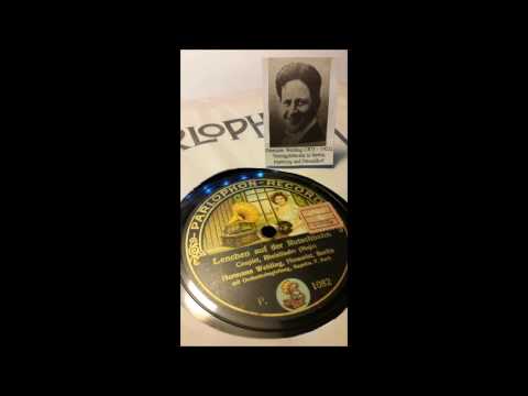 Hermann Wehling singt 1910: "Lenchen auf der Rutschbahn"