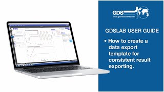GDSLABv2023 Video Guide: 3.5.1 How to create data export templates for consistent results exporting