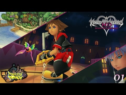 Kingdom Hearts 2.8- Dream Drop Distance: Intro & Traverse Town 1st Visit [Full 60 FPS]